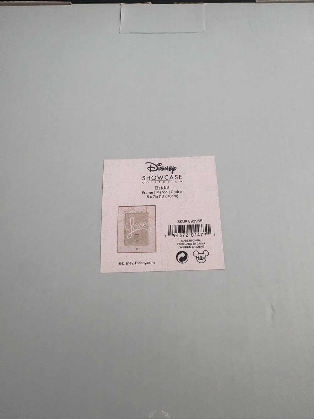 Lenox Disney Showcase Collection Bridal Frame